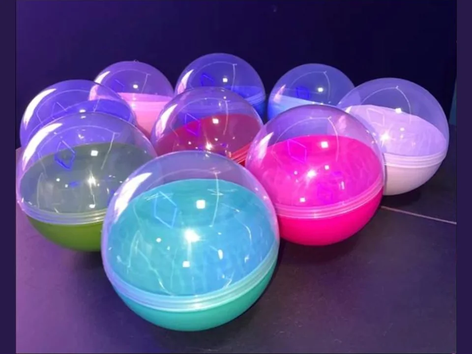 Opção de brindes com bolinhas coloridas